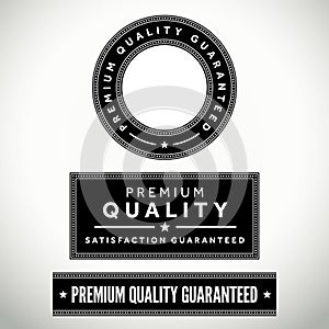 Set of premium quality badges