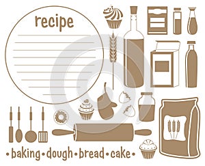 Set of products for baking