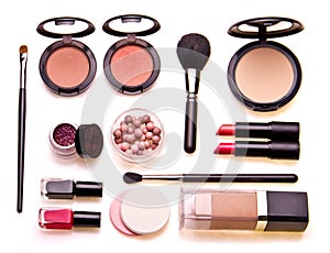 Set of professional cosmetics