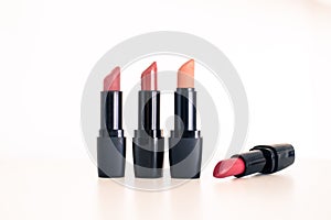 Set of professional lipsticks