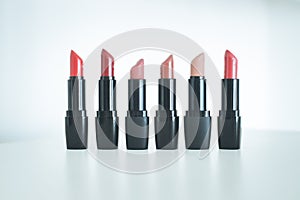 Set of professional lipsticks