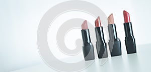Set of professional lipsticks