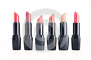 Set of professional lipsticks