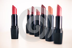 Set of professional lipsticks