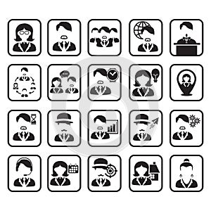 set of professional people. Vector illustration decorative design