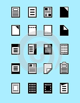 Set of program file formats icons,File extensions vector