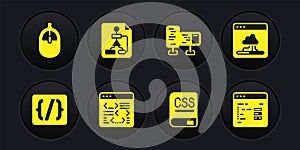 Set Programming language syntax, Cloud technology data transfer, Software, Books about programming, Computer monitor
