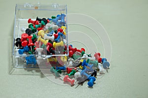 A set of pushpins