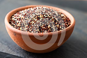 Set of quinoa Red, white and brown quinoa