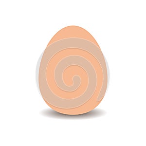 Set of Realistic 3d Chicken Eggs isolated on white background.