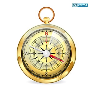 set of realistic wind compass marine isolated. eps vector..