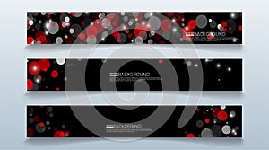 set rectangular banner background. modern abstract vector design