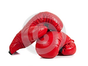 Set of Red Boxing Gloves