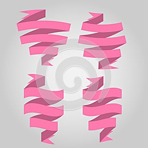 Set of ribbon baner icon