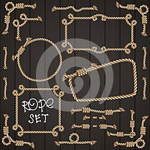 Set of rope elements for design