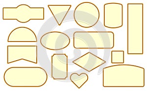 Set of Rope Frame design elements.