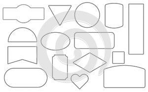 Set of Rope Frame design elements.