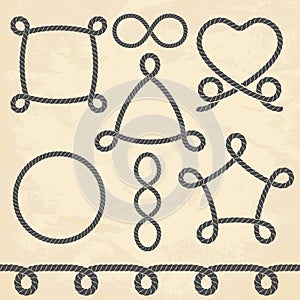 Un conjunto compuesto por cuerdas 