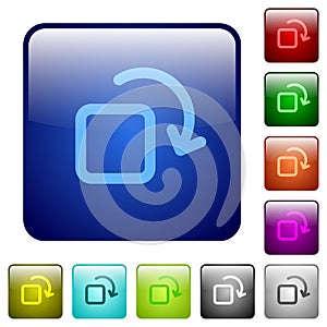 Color rotate element square buttons