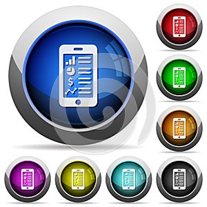 Mobile application button set