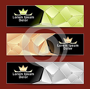 Set Royal Triangle banners