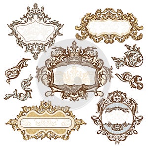 Set of royal vintage frames