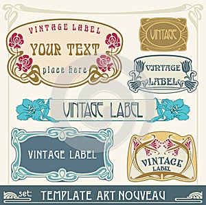 Set s art nouveau