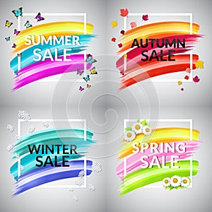 Set of Sale Banner.