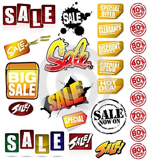 Set of SALE Graphics