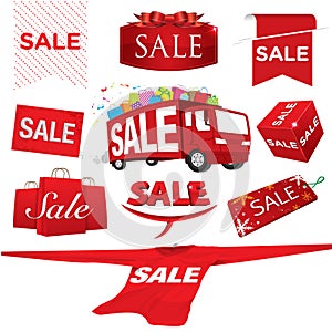 Set of sale vector