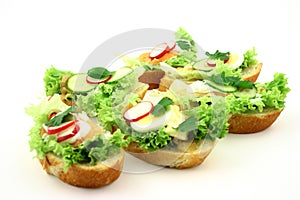 Set of sandwiches