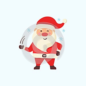 Set Santa Claus, Christmas and New Year character.