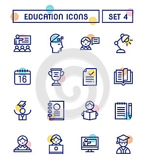 Set Of School And Education Icons