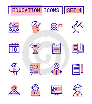 Set Of School And Education Icons