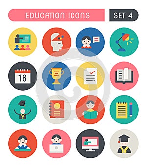 Set Of School And Education Icons