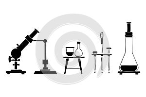 Set science equipment