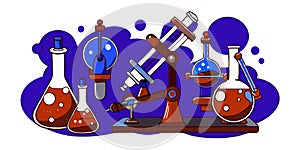 Set science equipment