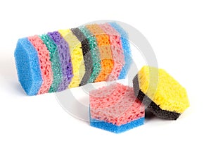 A set of scouring sponges