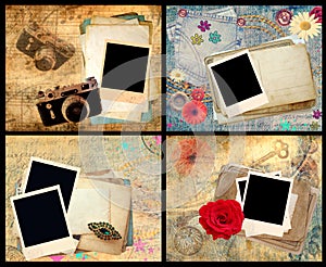 Set of scrapbook frames