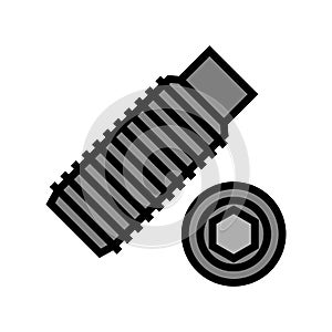 set screw color icon vector illustration