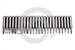 Set of screwdriver bits torx heads