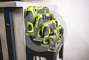 Set Of Screwdrivers At Mechanic Workbench