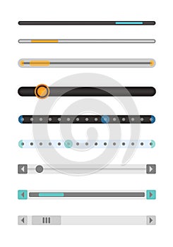 Set of scrollbars set.