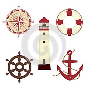 Set of sea icons