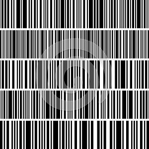 Set of seamless black and white stripes