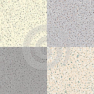 Set Seamless Flecked Stone Texture