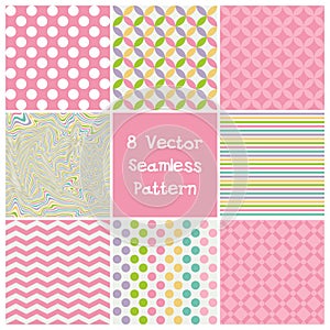 Set 8 seamless pattern