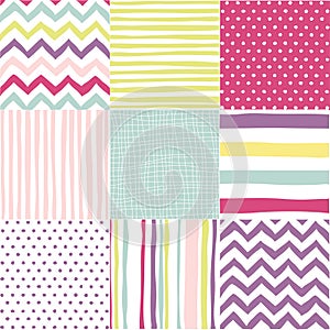 Set of seamless patterns