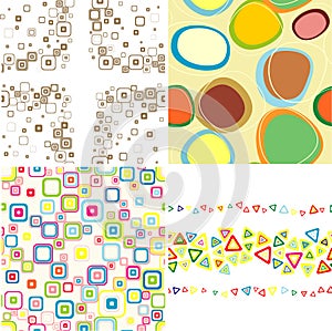 Set seamless patterns.