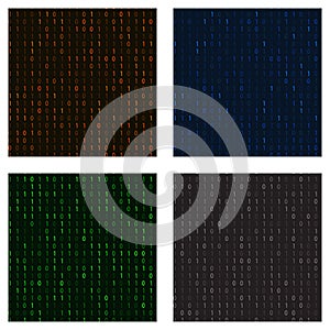 Set of seamless patterns in a matrix